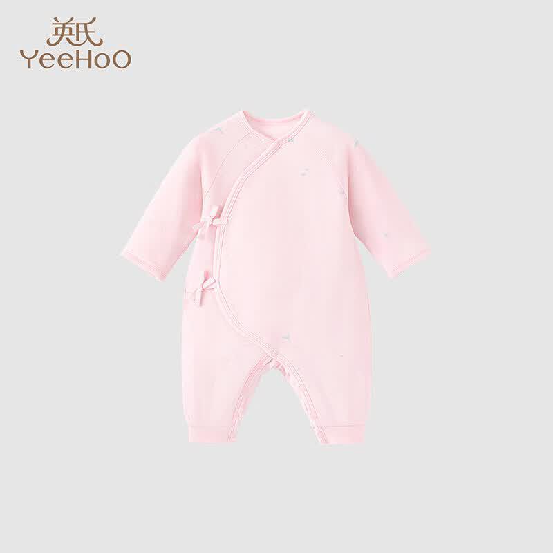 YEEHOO Baby Unisex Soy Fiber Cotton Antibacterial Long Sleeve Romper 66