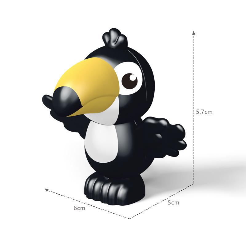 Large Animal Building Blocks for Children's Educational Play - Dolphin Set with Loose Parts