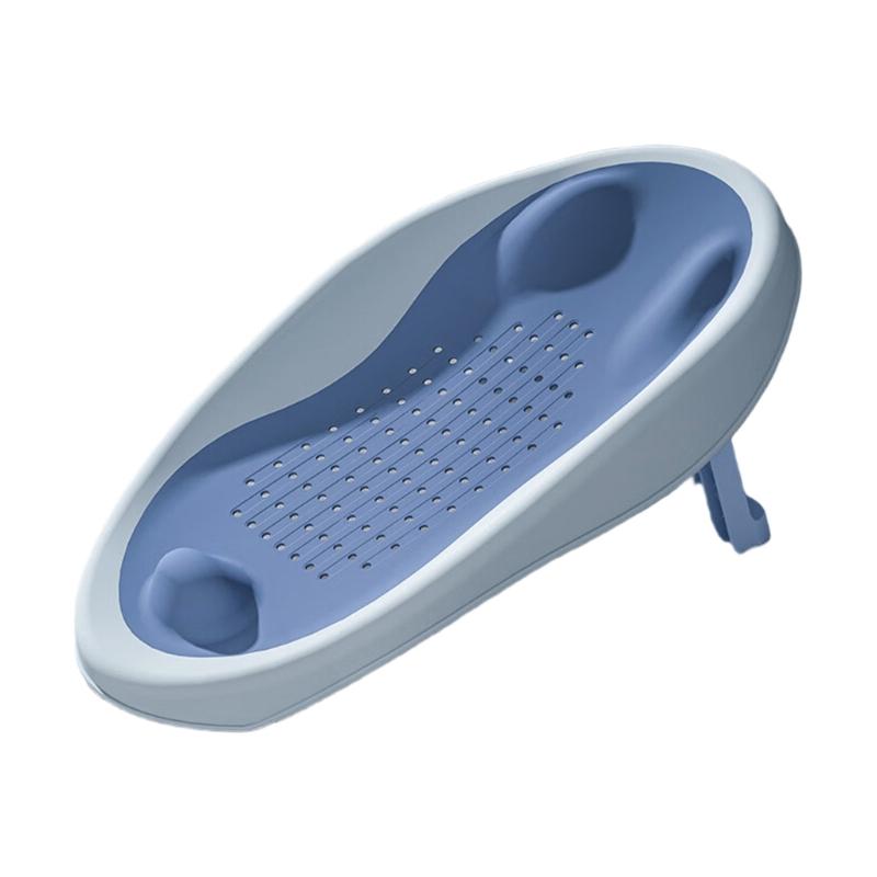 Multi Use Portable Baby Bath Tub Shower Bed with Drainage Hole, Toddler Shower Support for Infant Bath Time Comfort