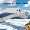 BBQ Sausage Turning Tongs for Cooking,Stainless Steel BBQ Kitchen Tongs,Long Handle Kitchen Tongs for Turning Bacon Steak Meat Vegetables,Cooking Tong