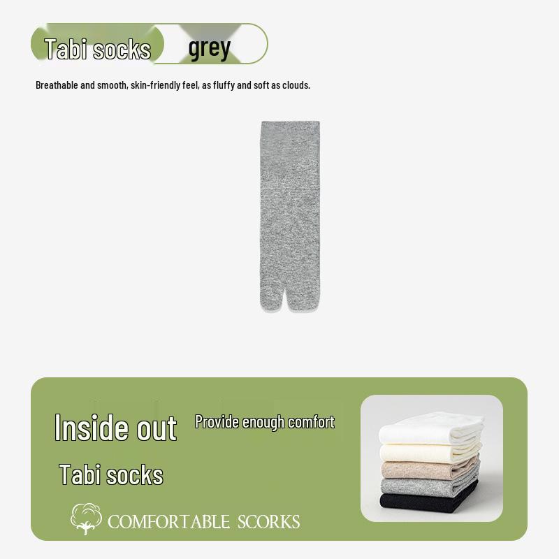 Antibakterielle, geruchshemmende, schweißabsorbierende Sommer-Mittelsocken mit geteilter Zehe für Sport, geeignet für Frühling und Herbst.