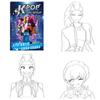 KPOP Anime Line Workbook for Beginners - Practice Pen Control with Cute Huntress Witches Rumi, Mira, Zoey Designs | Perfect Gift