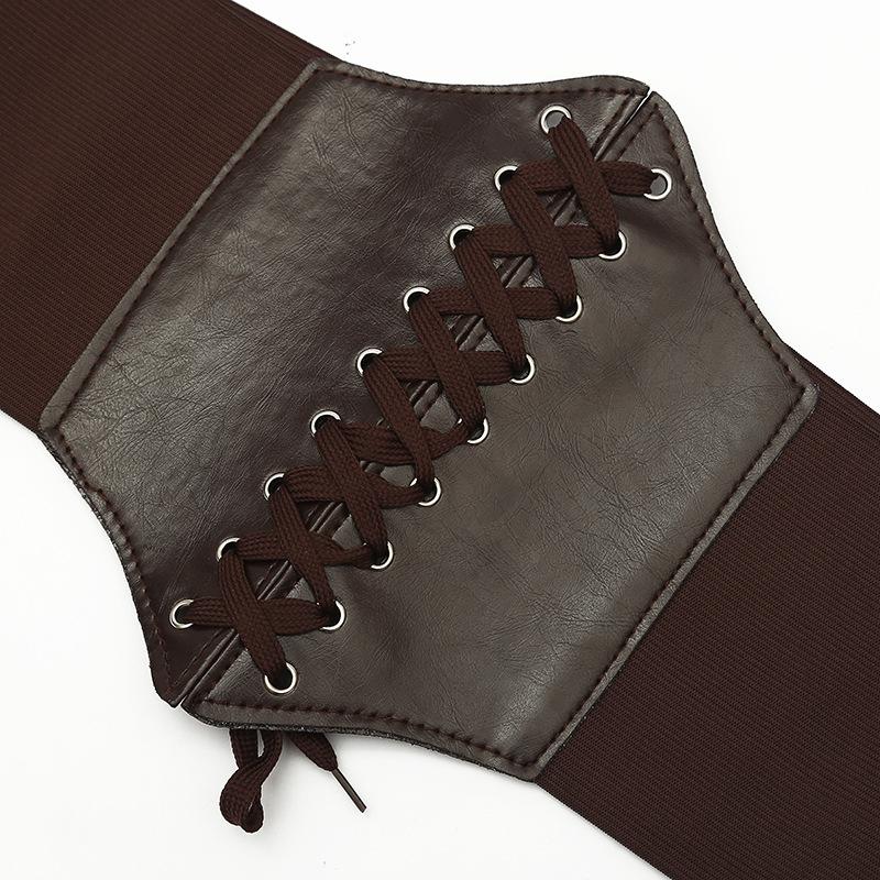 The New Fashionable Wide Strap Women's Waist Belt Is Versatile for Sweaters, Skirts and Elastic Waist Belts for Women