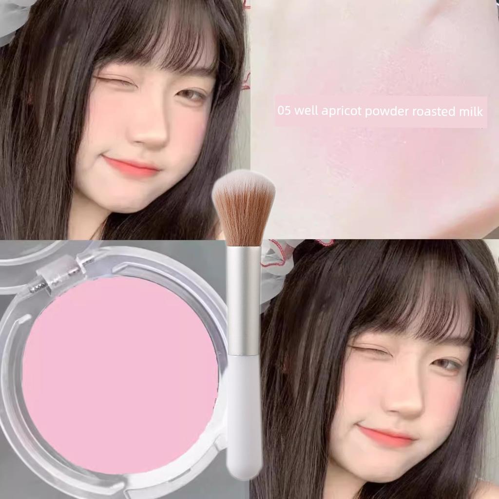 Monochrome Ice Cube Blusher Plate Shrink Expansion Color Facial Brightening Color Coloring Red Female Highlight Repair Three-in-One Novice