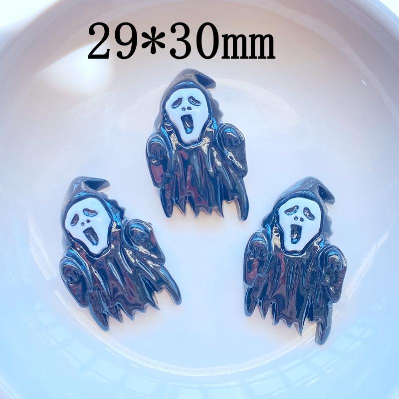 10Pcs New Cute Hand Drawn Halloween Series Flat Back Resin Cabochons Scrapbooking DIY Jewelry Craft Decoration Accessorie