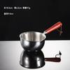 304 Stainless Steel Camping Pot Sauce Bowls Rongmu Handle Oil-splashing Milk Pan Mini Outdoor Anti-scalding Cooking DIY Tools