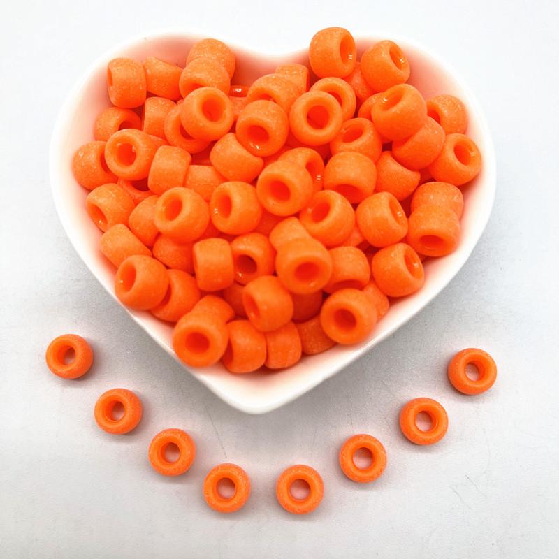 

50pcs 8X6mm Transparency/Matte/Pearly Lustre Acrylic Beads Spacer Loose Beads for Jewelry Making DIY Accessories (hole:4.5mm)