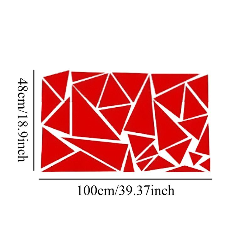 

1pc Freestanding Triangles Graphics Car Sticker Decal Decoration SUV Truck Vehicle Camping Rv Vinyl car modification Sticker 1pc красный