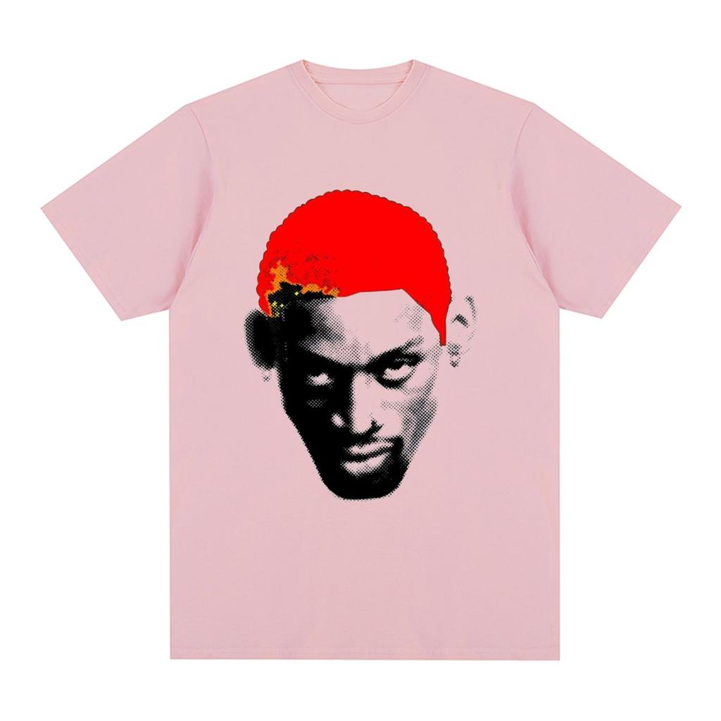 Dennis Rodman Hip-Hop Streetwear 90er Rodzilla Vintage T-Shirt Baumwolle Herren T-Shirt Neues T-Shirt Damen Tops
