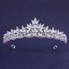 Rhinestone Queen Princess Crown Alloy Bridal Headwear Vintage Crystal Tiaras  Dress Party