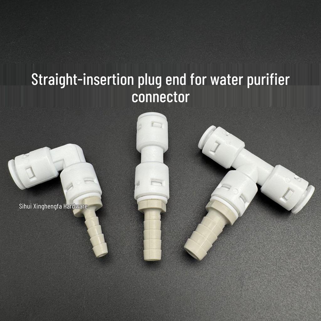 Water Purifier Soft Hose Connector Rod: 1/4 to 3/8 Quick Connect