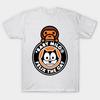 Tamanho Asiático Algodão Unissex Camiseta Estampada Camiseta Baby Milo O Gato Arte Camiseta Retrô Estampa Sem Recorte Corte Regular