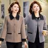 Würdevolle & Elegante Hahnentritt-Wolljacke für Frauen mittleren Alters - 50er Jahre Frühjahrs- & Herbststil