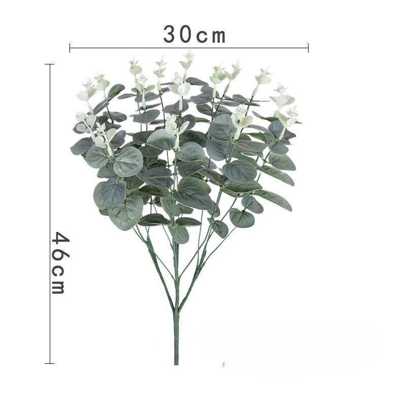1/2Pcs Of Eucalyptus Leaf Stems Green Artificial Plants For Living Room Decoration Bride Wedding Vases Flowers Bouquet Decor