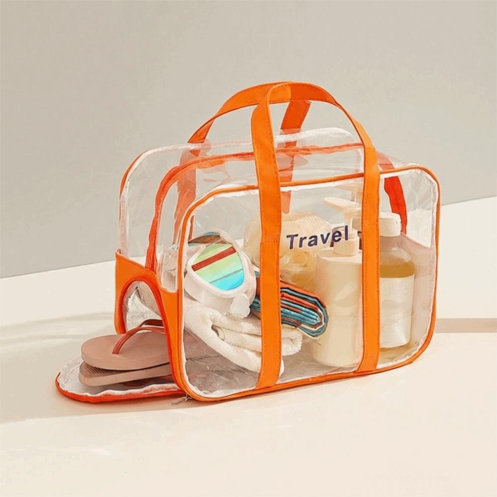 Large Capacity Transparent Cosmetic Bag Lightweight Swimming Storage Bag Sports