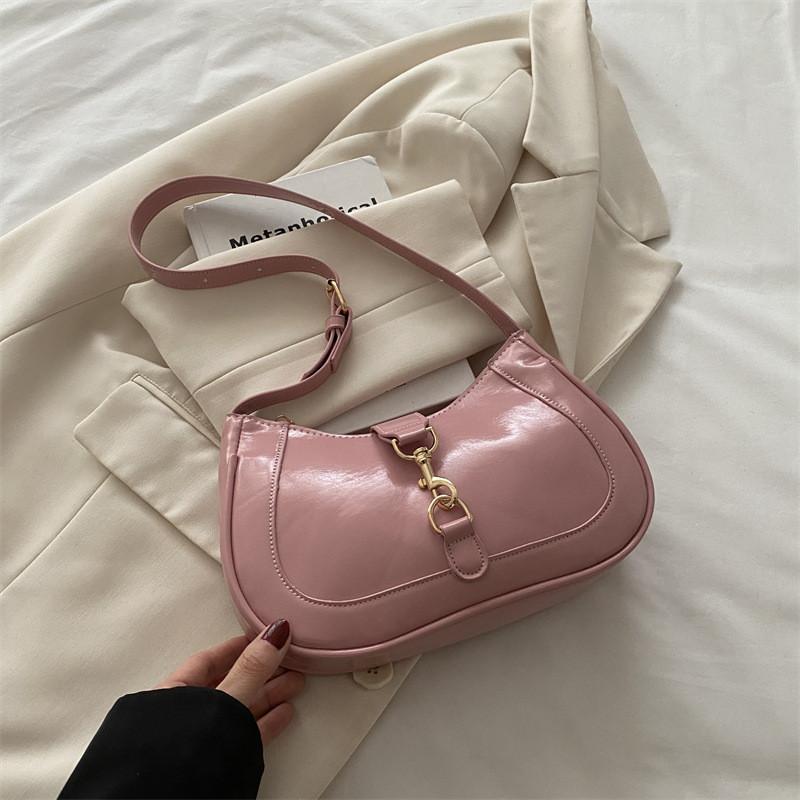Minimalist Fashionable And Pu Leather Single Shoulder Handbag For Daily Outings