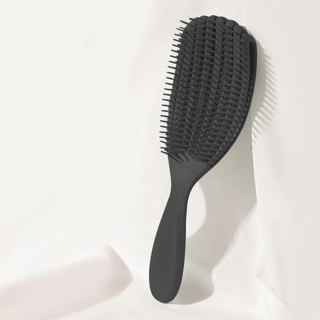 Anti-Static Detangling Brush Flexible Hollow Fluffy Curly Hair Styling Comb for Stubborn Hair Thick Wavy Hair