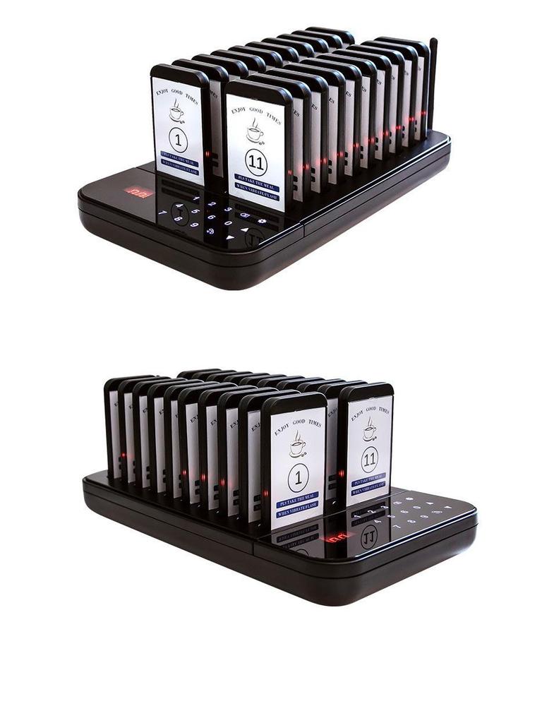 Milk Tea Shop Wireless 16-Unit Paging and Queue System