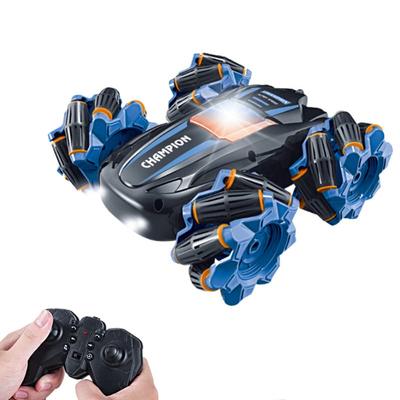 Carro RC Elétrico Acrobático Multifuncional com USB High Toy Carro Presente para Crianças, Rotação 360 Graus, Condução Dupla Face, Recarregável, Velocidade, Tração nas 4 Rodas,