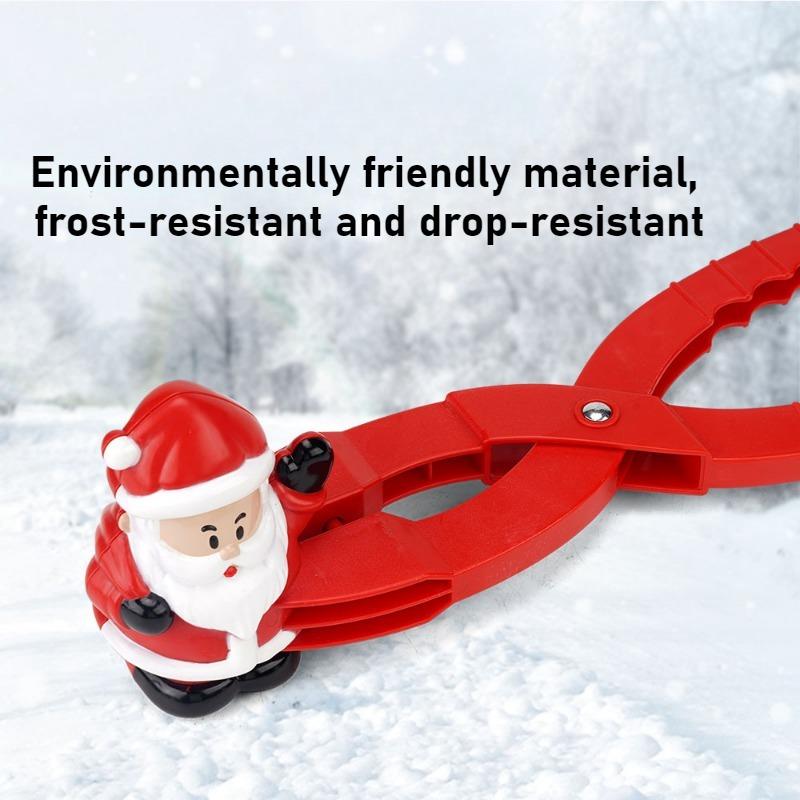 Kids Snow Clip XmasTree Xmas Stocking Santa Claus Elk Snow Clip Toy Educational Toy for Christmas Winter Outdoor Play Snow Beach