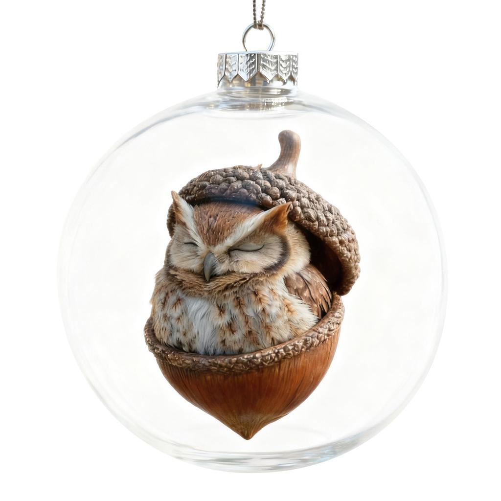 Playful Animal Acrylic Christmas Ball Decoration, Animal Wonder Series Decoration,  Life Christmas Decorative Ball Winter Holiday (Sea Turtle)