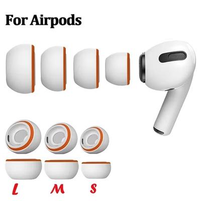 1 Pair Memory Foam Ear Pads For Apple AirPods Pro 1 2 Wireless Bluetooth Earphones Silicone Ear Covers Caps Replacement Eartips