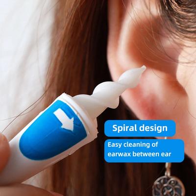 16 Ohrreinigungsset, Ohrlöffel, Ohrenschmalz-Reinigung, Silikon, weiche Spirale, Schönheitspflege-Gadget, tragbares Set für die persönliche Hygiene
