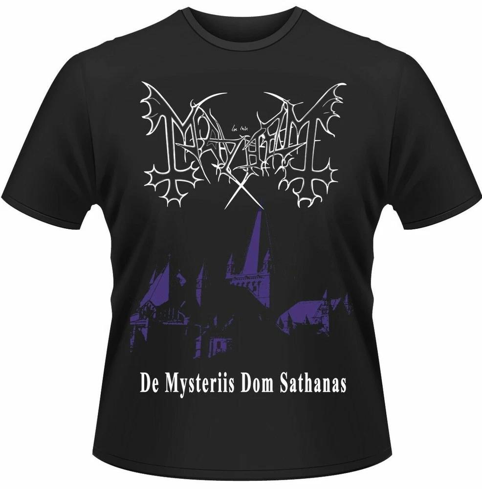 Official Mayhem T Shirt De Mysteriis Dom Sathanas Black Classic Rock Metal Merch 2XL
