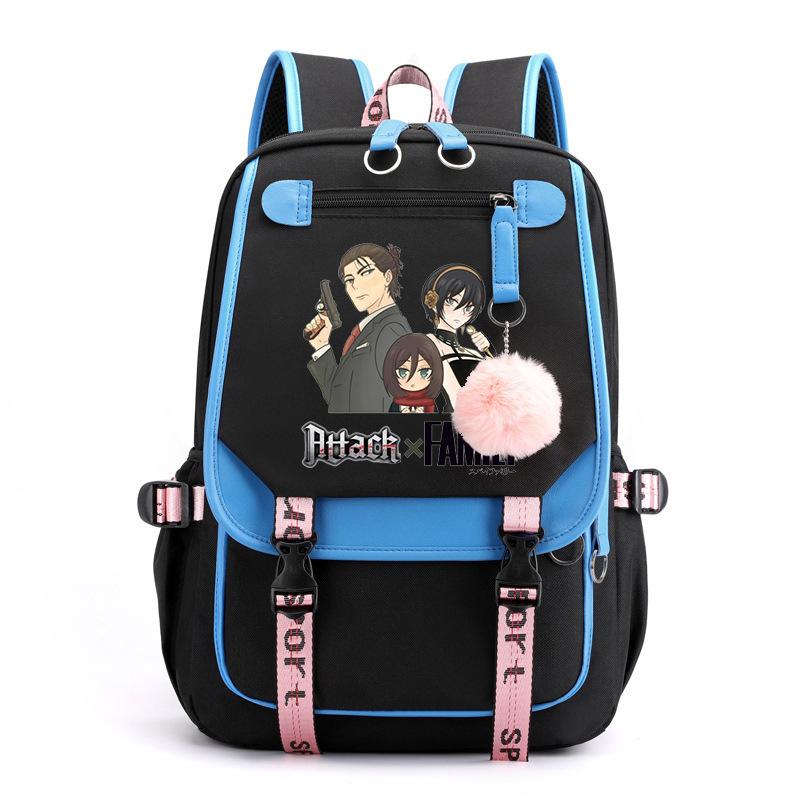 Spy Play House Backpack Casual Versatile Large Capacity Junior High School Student School Bag