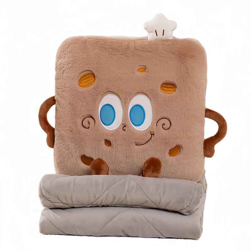 Cake Quilt Simulated Pillow 2in1 Cheese Wrapped Sea Salt Roll Cream Cake Doll