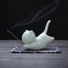 Incense Stick Holder Adorable Cartoon Multifunctional Cat Shape Ceramic Incense Holder for Home