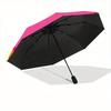 1pc Heart Decor Automatic Open, Sturdy Iron Frame, Compact Folding Design, All-Season Portable Umbrella for Women & Men Yy250801104