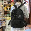 Schoolbagins Wind Bow School Bag Female Corduroy Commuter Versatile Internet Celebrity Backpack Large Capacity Casual Simple Backpack