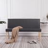 Day and Night - Day and Night Synthetic Leather Bench 139.5 Cm Gray