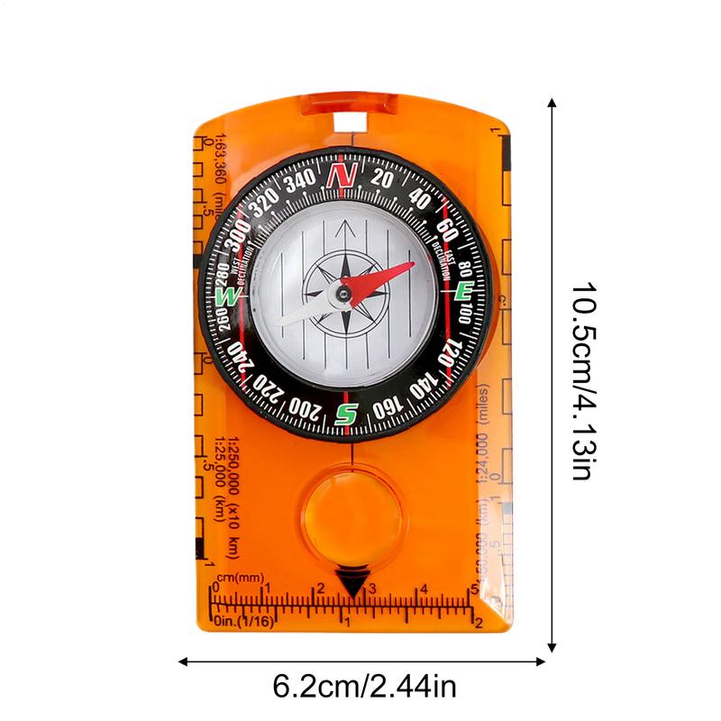 Lightweight Camping Compass For Hiking Precise Portable Orienteering Compass Multifunctional Educational Aid Navigation Tool