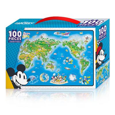 Mickey\'s World Travel 100PCS Jigsaw Puzzle