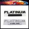 3D Car Styling PLATINUM VVEL DIG for Car Hood Fender Trunk Rear Bonnet Nameplate Decal Emblem Badge Sticker