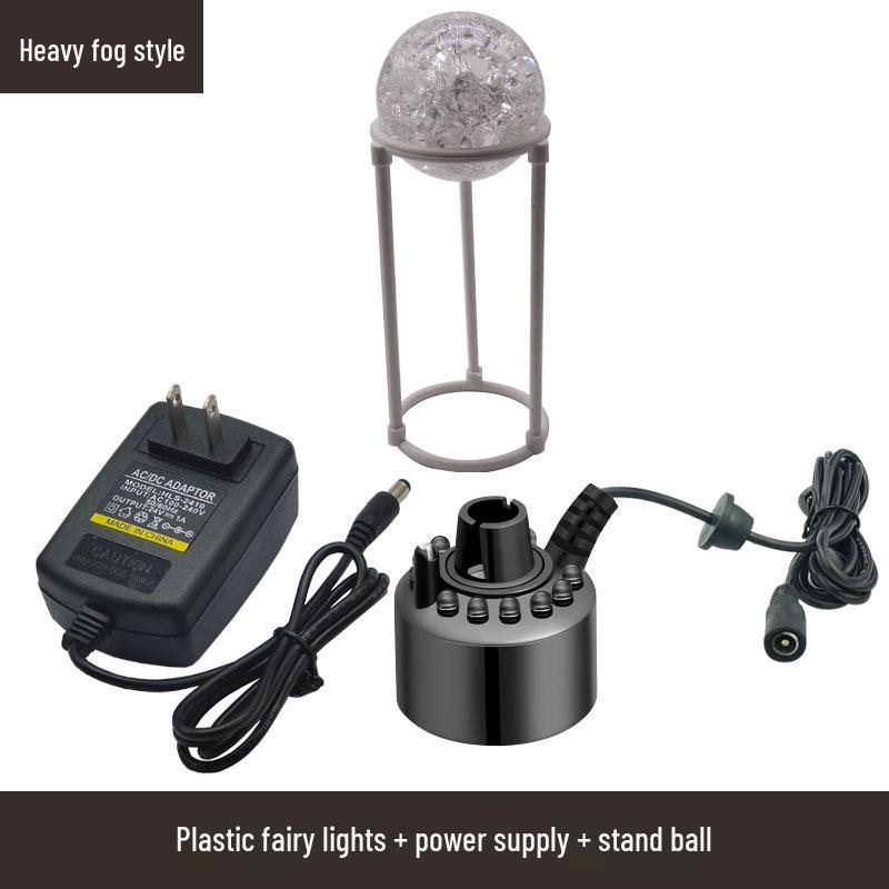 Colorful Lights 24V Fog Maker with Large Mist Output and Water Shortage Auto-Off for Aquariums and Rockeries