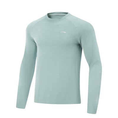 Simple And Versatile Comfortable Casual Long Sleeve T-Shirt Men Tops Mist-Grey-Green ATLV271-1