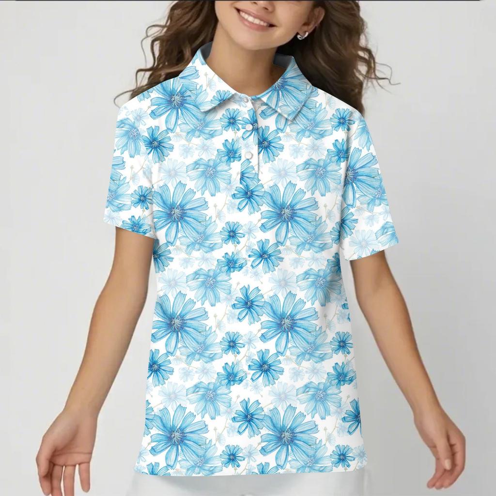 Children's Daily Casual Short-sleeved Print Tops T-shirts  Shirts