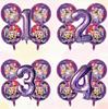 New Kpop BoyGirl Children's Birthday Party Decoration Balloons Set Number Digit 1-9 Balloon Set Baby Shower Party Supplies