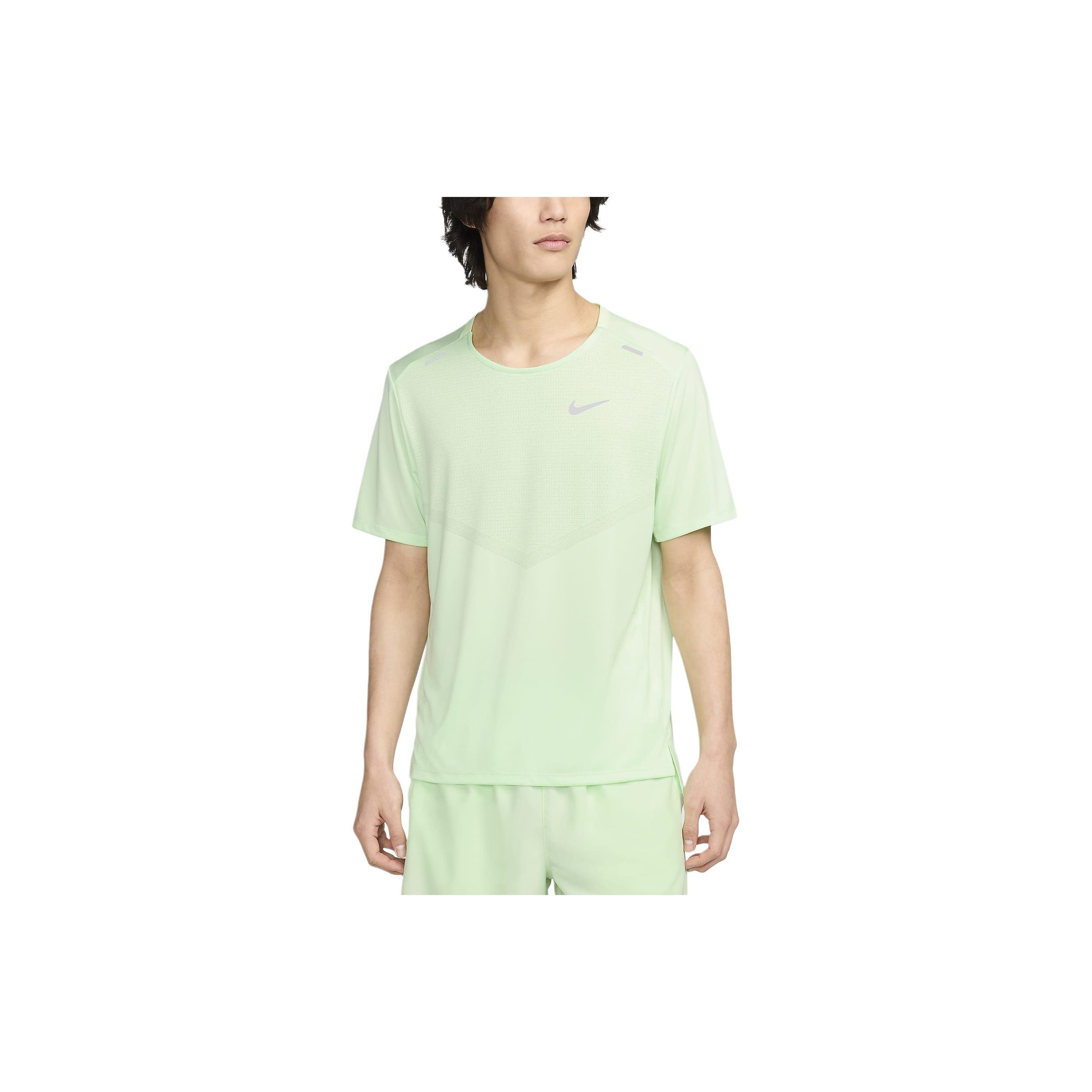 Мужская футболка для бега Nike Dri Fit Rise 365, светло-зеленая, CZ9185-376 L