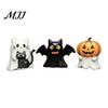Collectible Halloween Ghost 3Pcs Decoration, Resin Micro Landscape Miniature Figurines, Cute Store Holiday Display Decor Pumpkin Fairy Garden Ornament