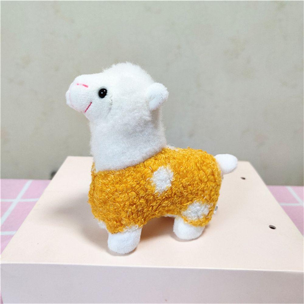 Car Key Horse Bag Pendants Key Chain Doll Stuffed Toy Plush Animals Keyrings Alpaca Plush Keychains
