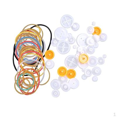 Plastic DIY Cog Wheels Worm Gears Buliding Robot Children