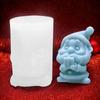 Santa Claus Silicone Candle Mold DIY Christmas Handmade Aromatherapy Candle Plaster Crafts Resin Cast Mold Christmas Gift