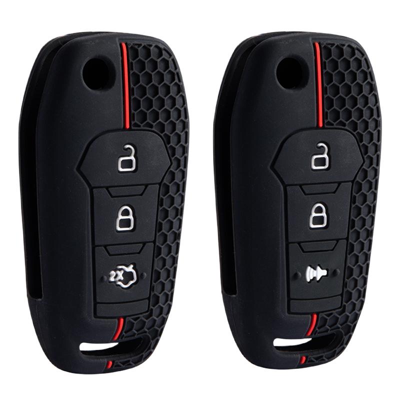 Key Protection For Ford Mustang Fusion Explorer Ka Focus S-Max Fiesta Silicone Car Key Case Cover Accessories