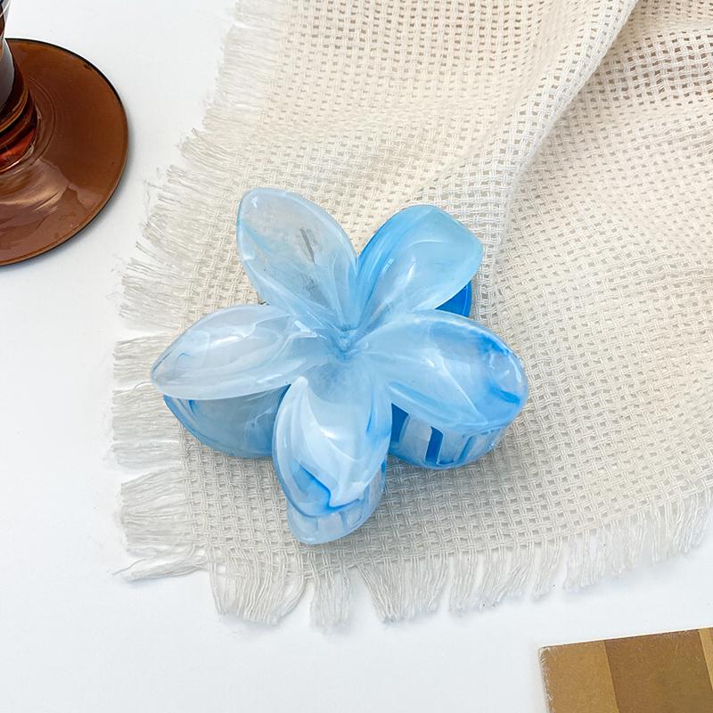 Nouă Modă Clip Gheară Floare Vopsită Halo pentru Păr Dulce și Proaspăt în Coc pentru Femei, Clip Mare Tip Rechin pentru Fată, Accesorii de Păr pentru Vacanță