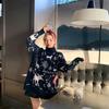 Cozy Retro Hong Kong Style Pullover Sweater - Women's High Neck, Thickened, Trendy Autumn/Winter Wear