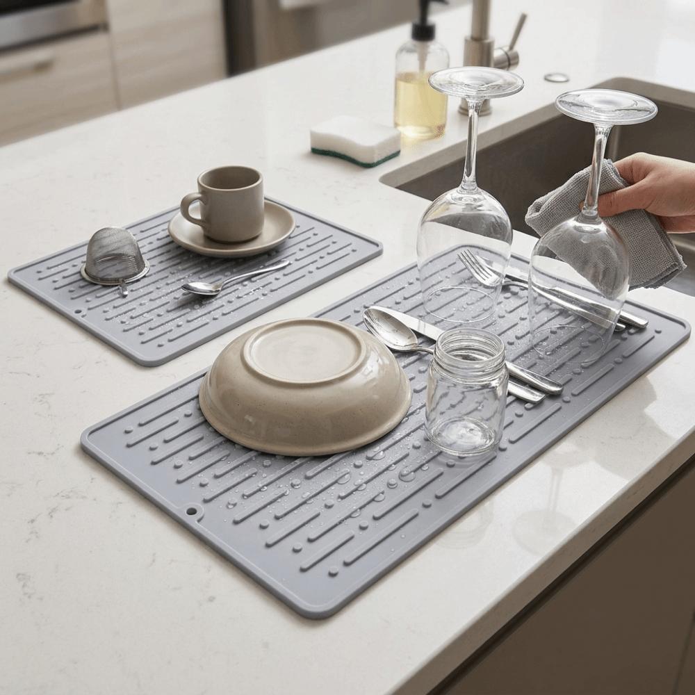 High Temperature Resistance Draining Mat Soft Anti Scald Floor Mat Table Draining S